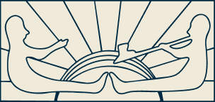 Ancienne version du logo du RCAAQ, symbole des débuts de l’organisation.