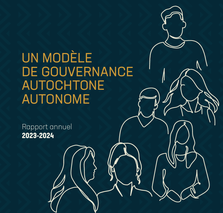Page couverture du rapport annuel 2023-2024 du RCAAQ.
